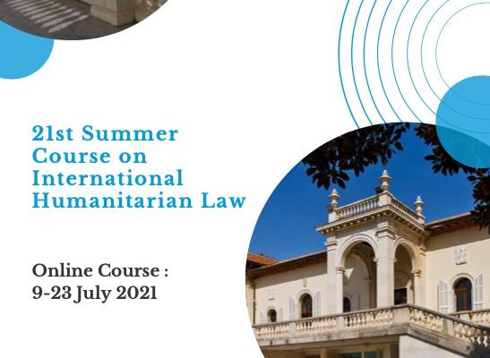 21<sup>st</sup> Summer Course on IHL online – Registration is open