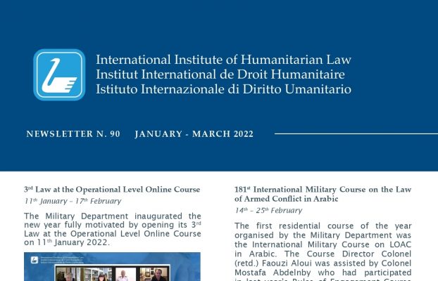 Download the last newsletter of the Institute (January-March 2022)!