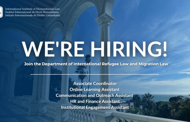 New Vacancies – Department of International Refugee Law and Migration Law